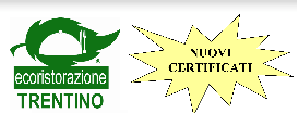 Ecoristorazione nuovi certificati