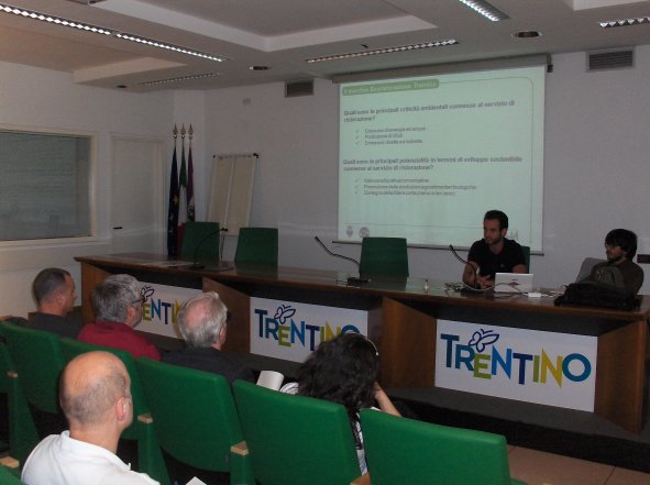 un momento della formazione su Ecoristorazione Trentino